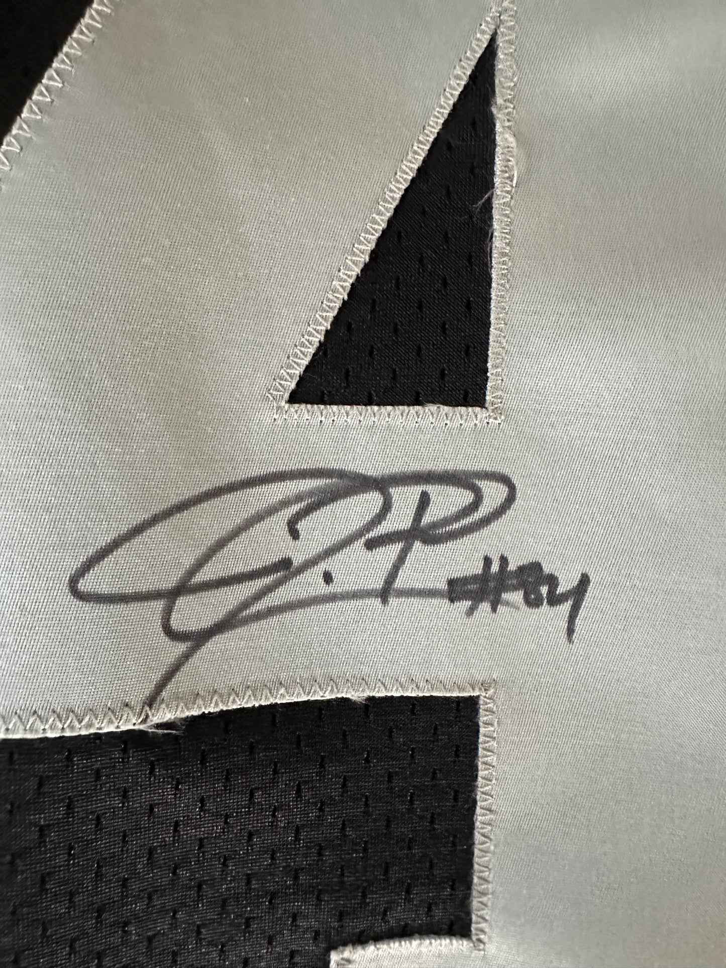 Jerry Porter Autographed & Authenticated Jersey