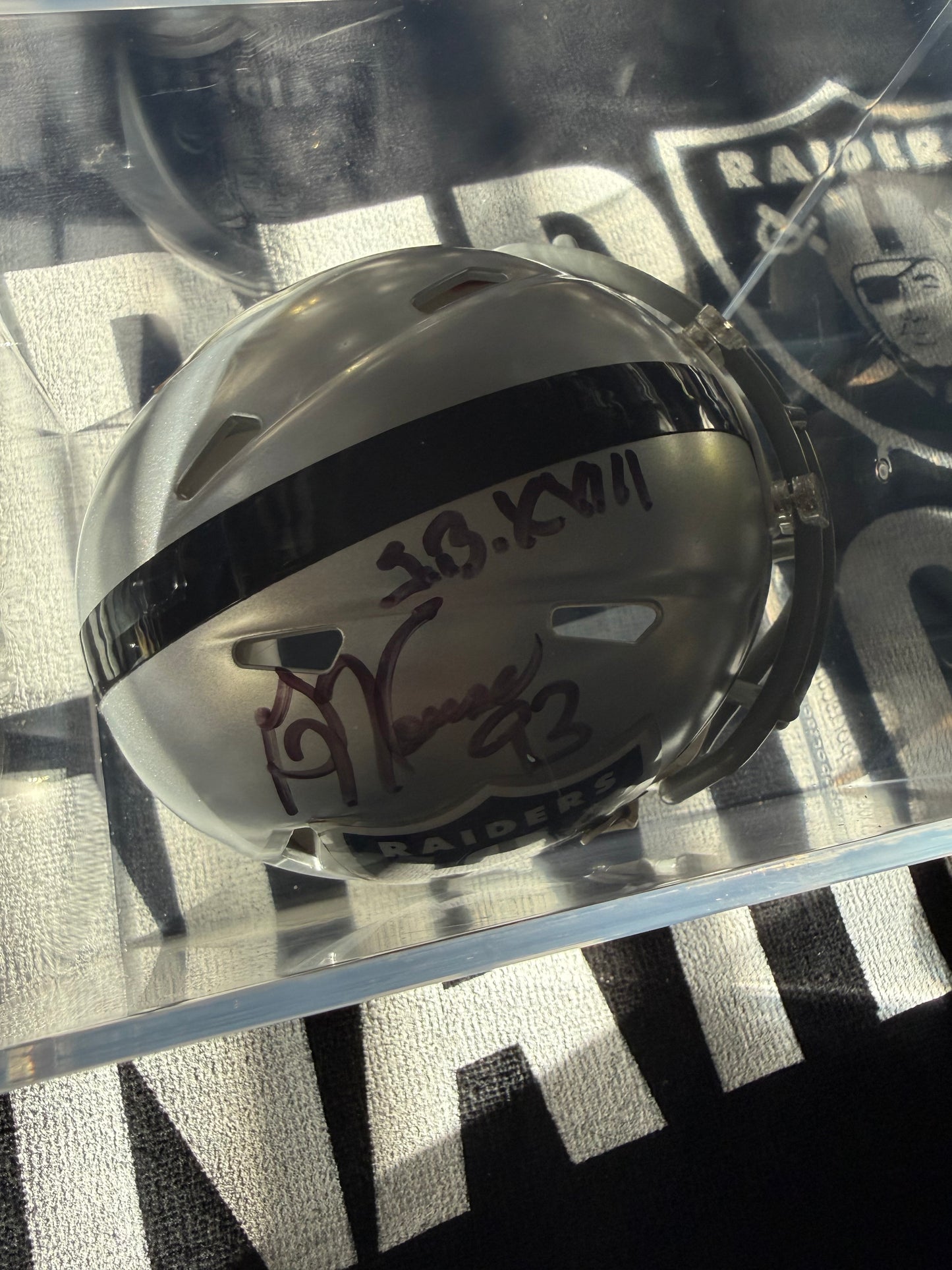 Greg Townsend Autographed Mini Helmet No COA GTP (Guaranteed to Pass)