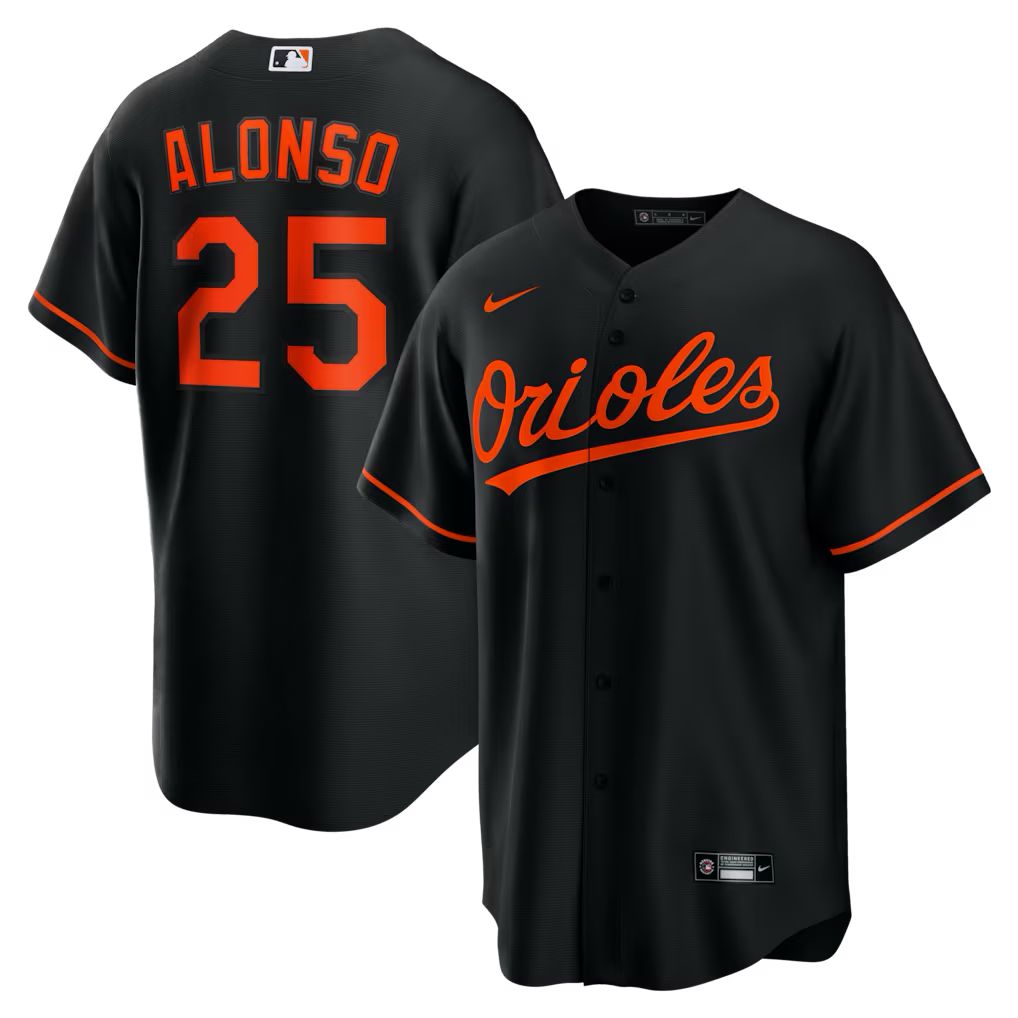 Men’s Pete Alonso Black Stitched Jersey - Small up to 6XL