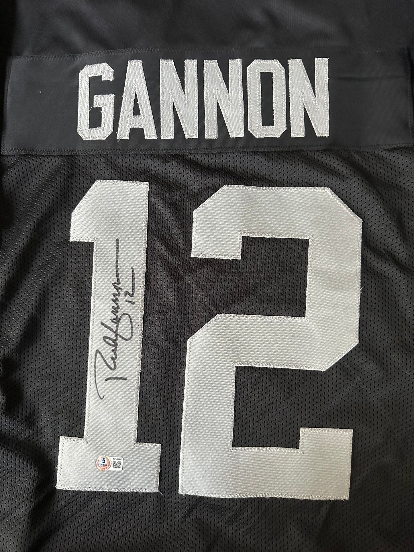 Rich Gannon Autographed & Authenticated Jersey COA By Beckett