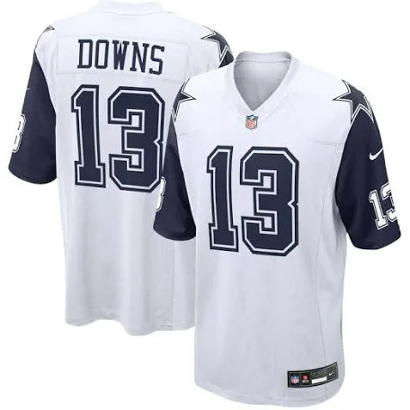 Men's Caleb Downs White Stitched Jersey - Small up to 6XL