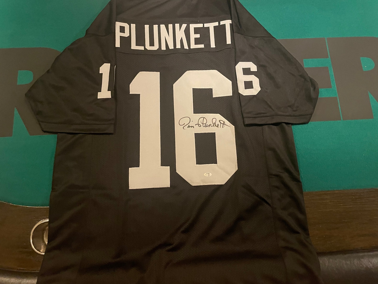 Jim Plunkett Autographed & Authenticated Jersey & Football Set