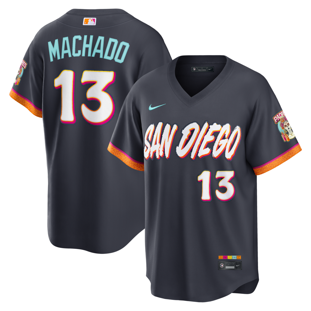 Men’s Manny Machado Blue City Connect Stitched Jersey - Small up to 6XL
