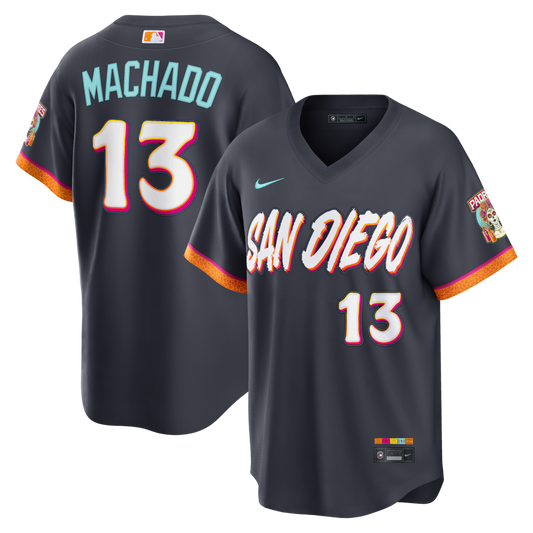 Men’s Manny Machado Blue City Connect Stitched Jersey - Small up to 6XL