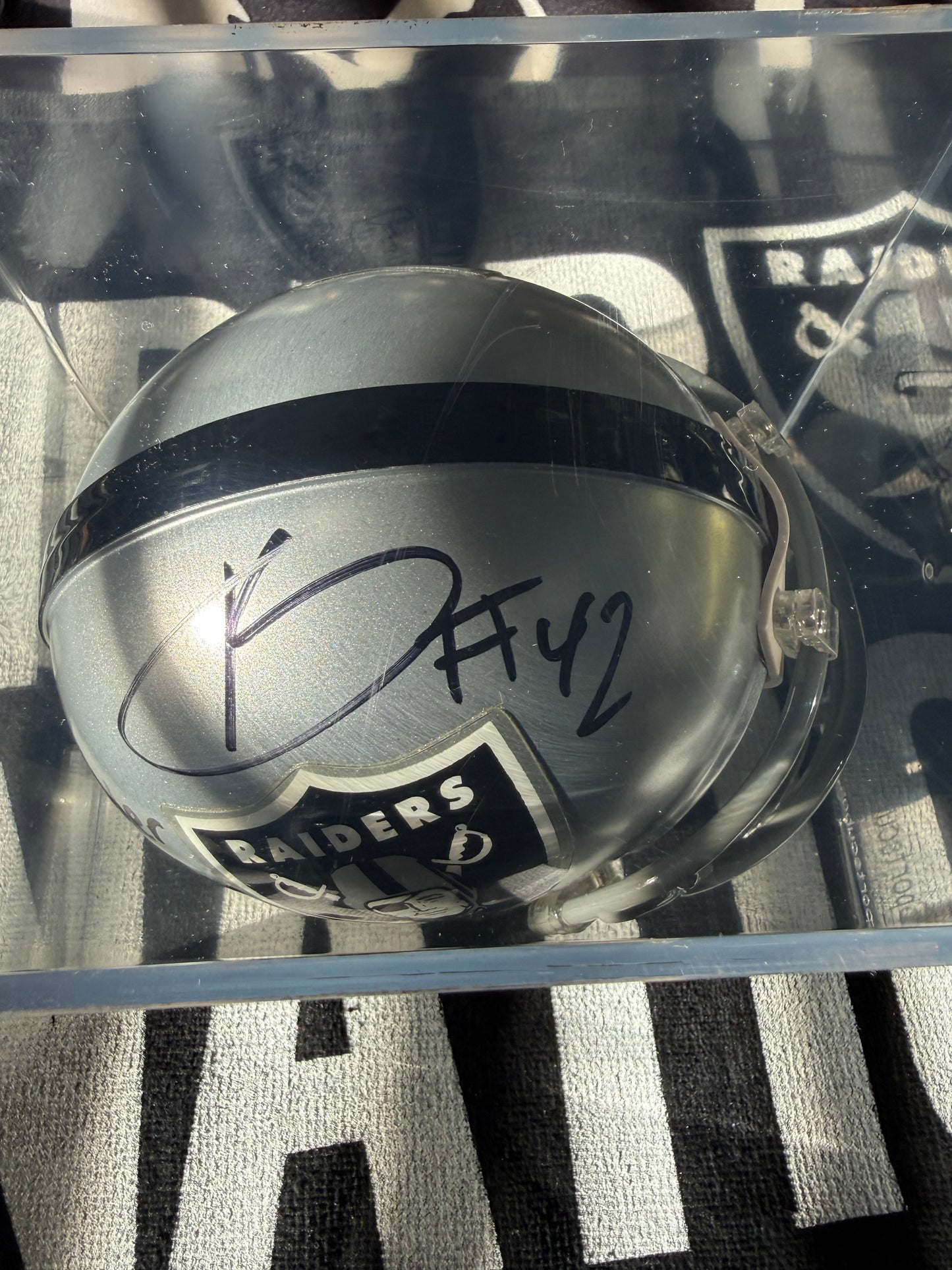 Karl Joseph Autographed Mini Helmet No COA GTP (Guaranteed to pass)