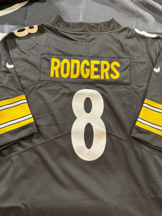 Men’s Aaron Rodgers Black Stitched Jersey - Small up to 6XL