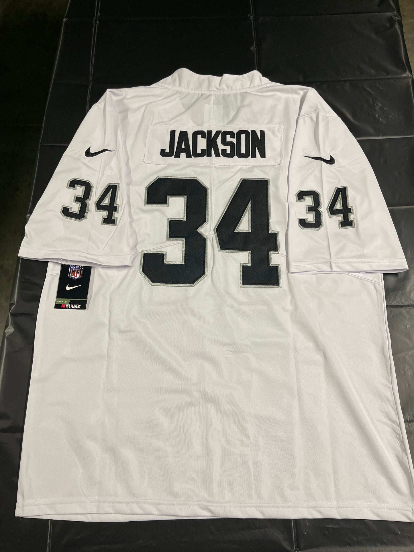 Men’s Bo Jackson White Stitched Jersey - Small up to 6XL