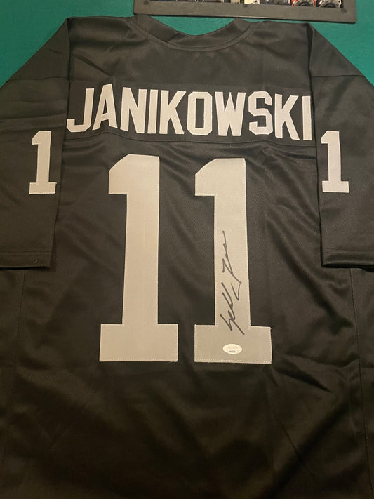 Sebastian Janikowski Home Black Stitched Jersey - Small up to 6XL