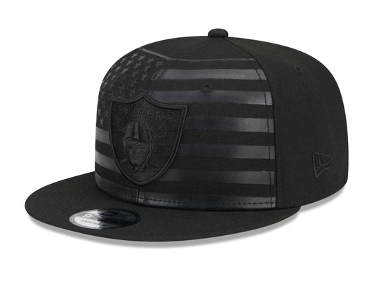 RAIDERS AMERICAN FLAG HAT - SNAP BACK ONE SIZE FITS ALL