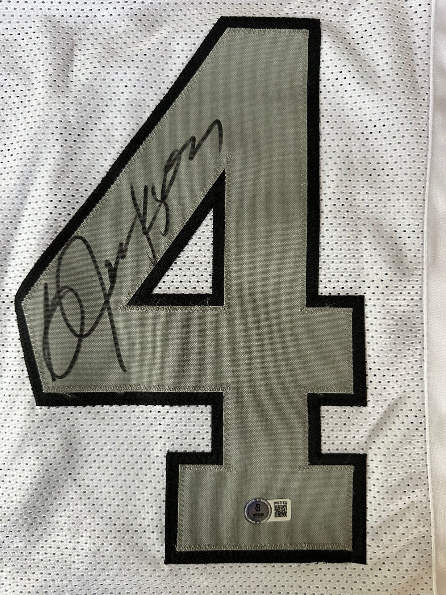 Bo Jackson Autographed & Authenticated Jersey COA By Beckett