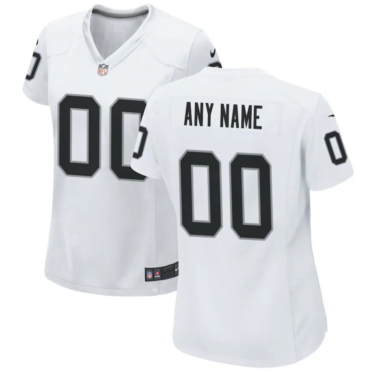 WOMEN’S CUSTOM TEXT/NUMBER STITCHED JERSEY SIZES SMALL - 2XL