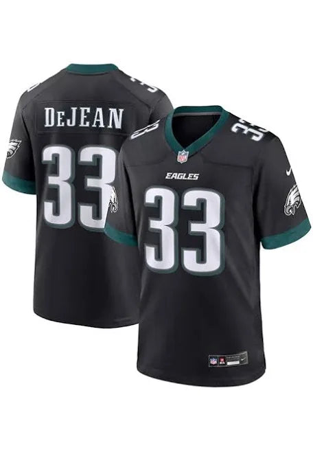 Men’s Cooper DeJean Black Stitched Jersey - Small up to 6XL