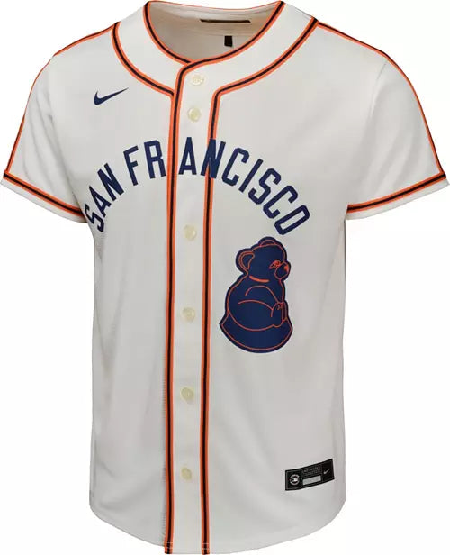 Men’s San Francisco Giants 2024 Rickwood Classic Cream Blank Jersey Small - 6XL