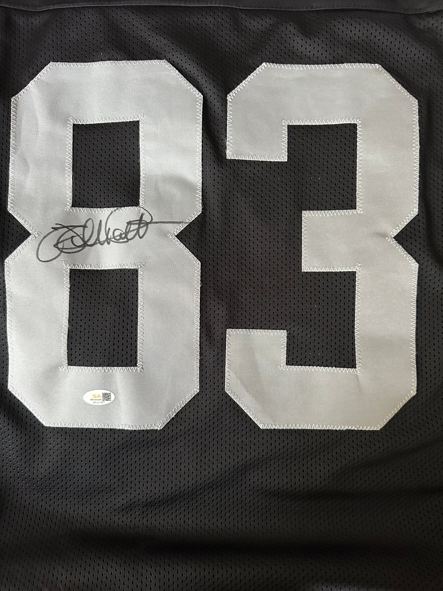 Willie Gault Autographed & Authenticated Jersey COA By JSA