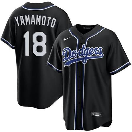 Men’s Yoshinobu Yamamoto Lights Out Stitched Jersey - Small up to 6XL