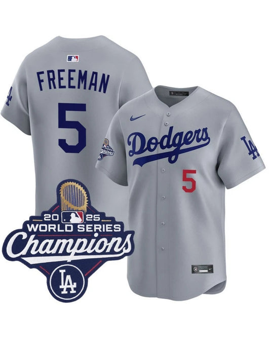 Men’s Freddie Freeman Grey Stitched Jersey - Small up to 6XL