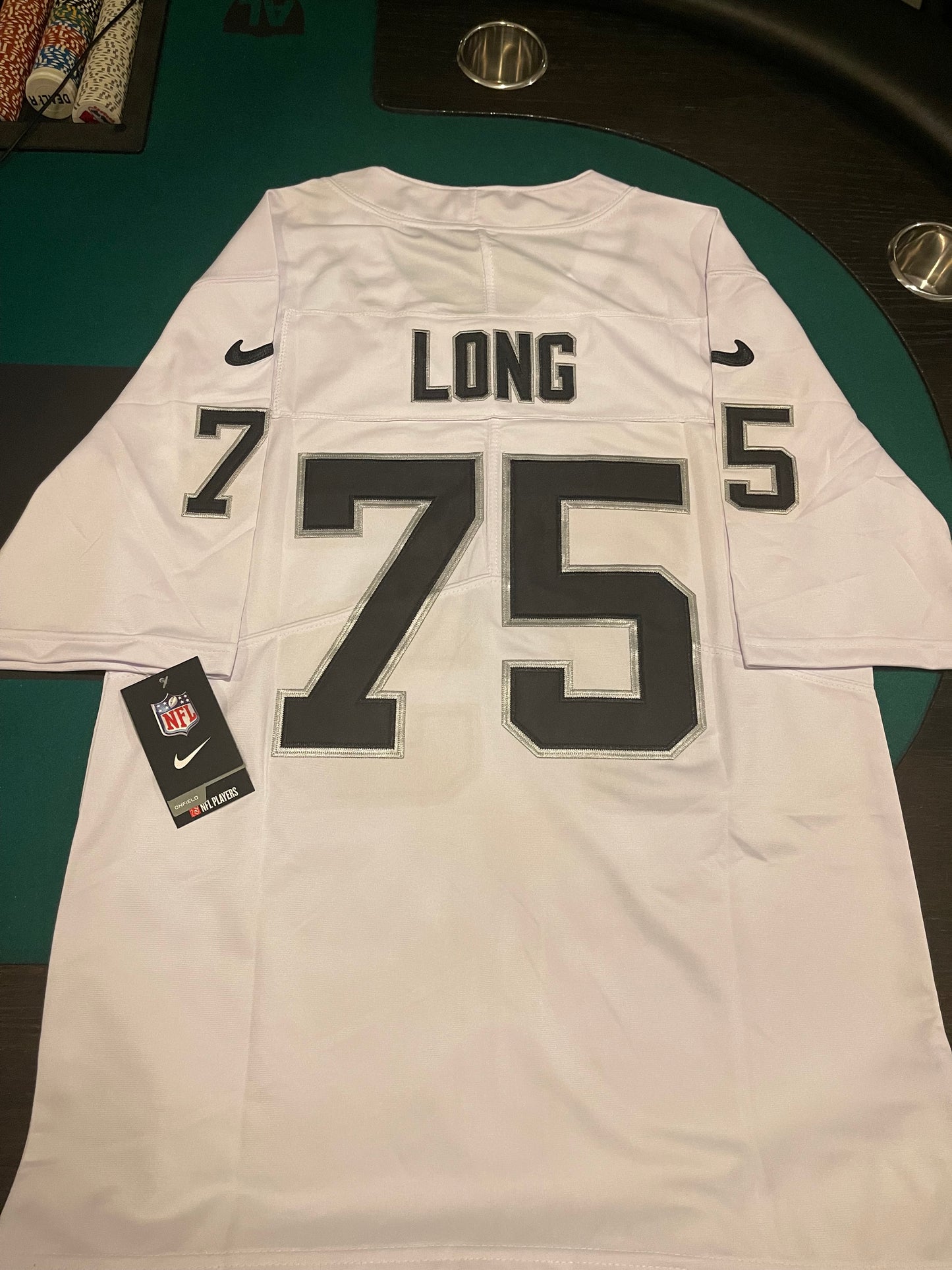 Men’s Howie Long White Stitched Jersey - Small up to 6XL