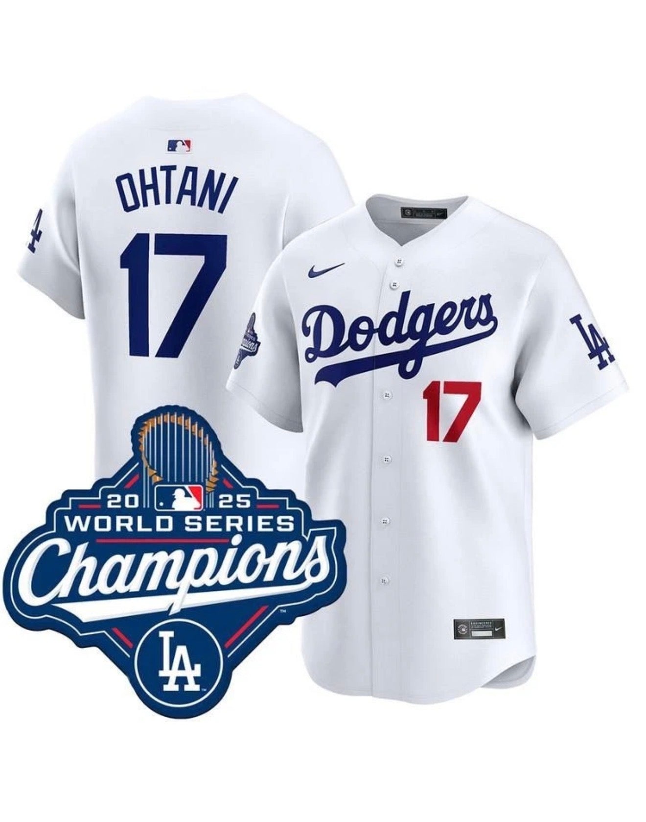 Men’s Shohei Ohtani White Stitched Jersey - Small up to 6XL