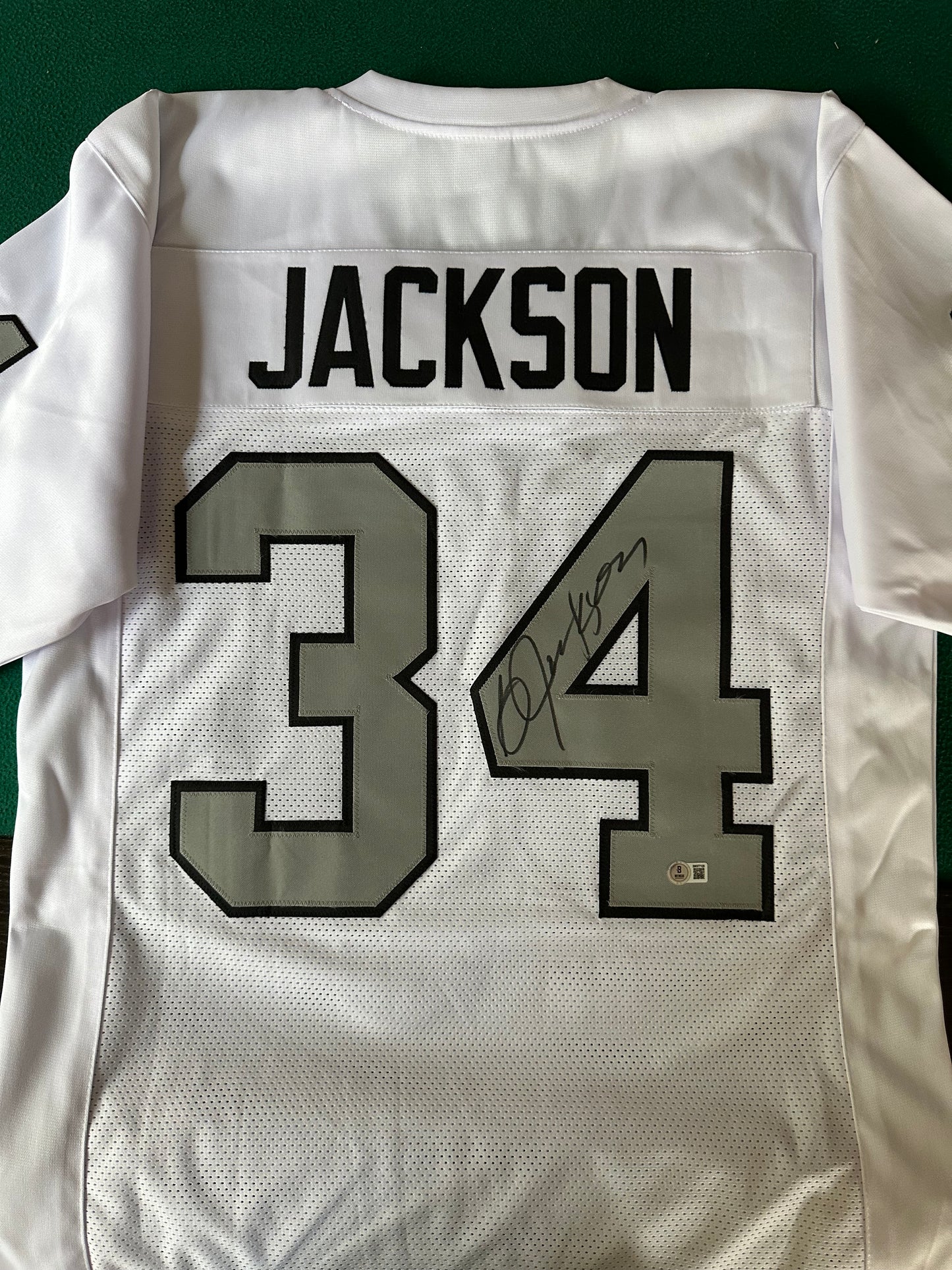 Bo Jackson Autographed & Authenticated Jersey COA By Beckett
