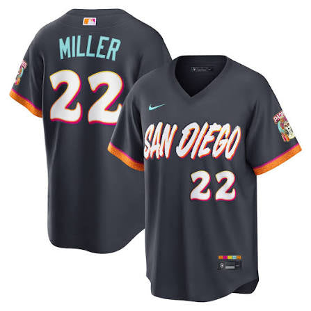 Men’s Mason Miller Blue City Connect Stitched Jersey - Small up to 6XL