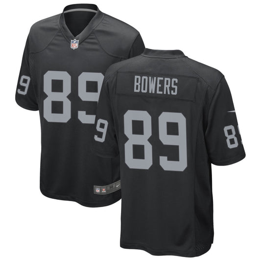 Men’s Brock Bowers Las Vegas Raiders Stitched Jersey