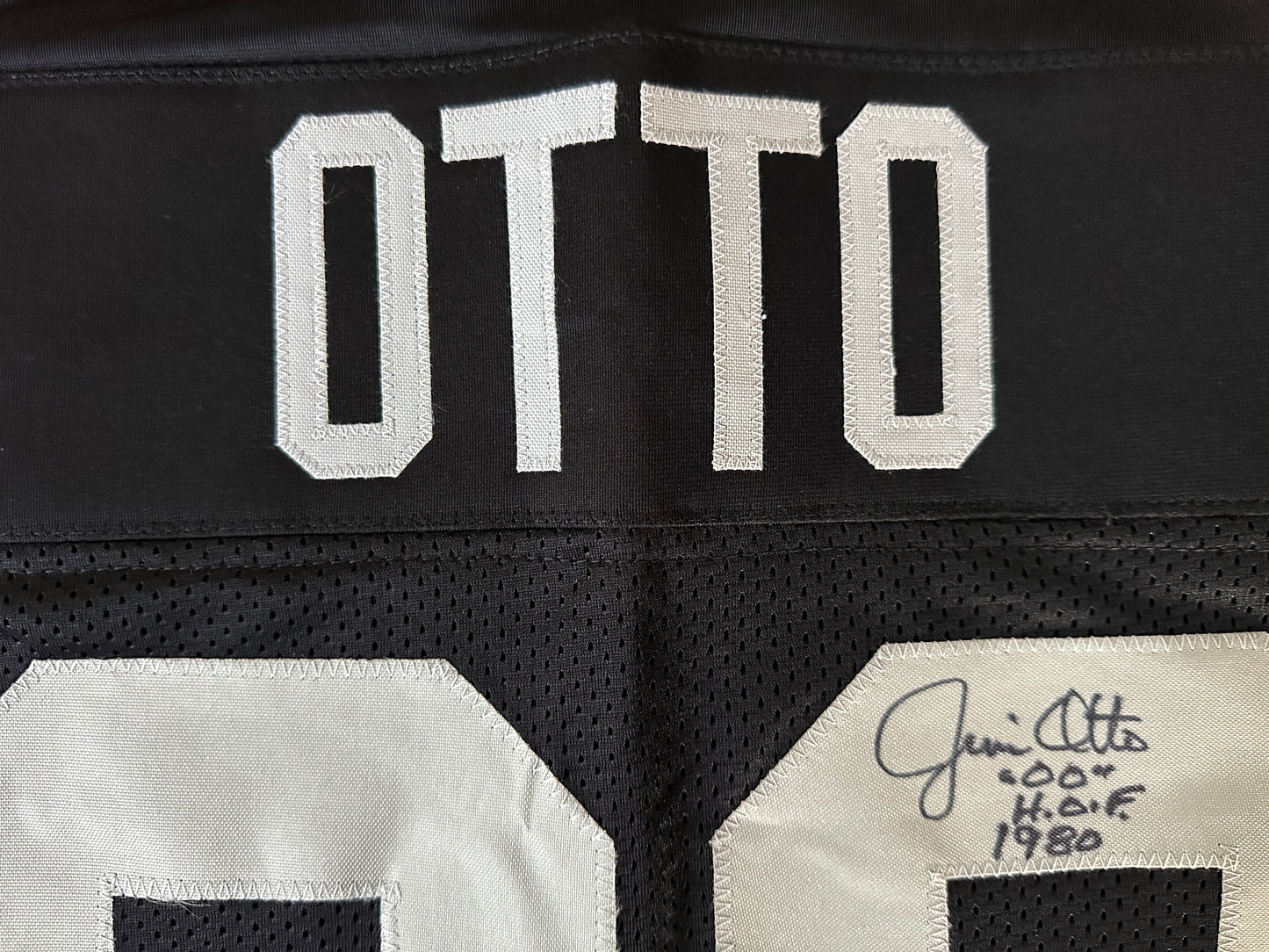 Jim Otto Autographed & Authenticated Jersey COA By JSA