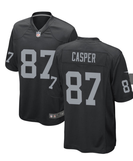 Dave Casper Home Black Stitched Jersey - Small up to 6XL