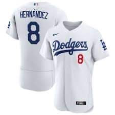 Women’s Kike Hernandez White Stitched Jersey- Size Small up to 2XL