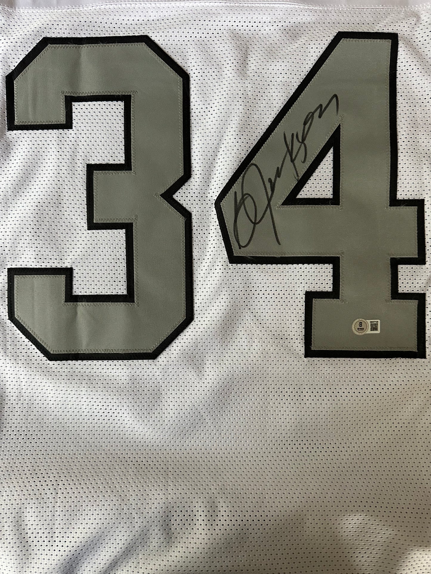 Bo Jackson Autographed & Authenticated Jersey COA By Beckett