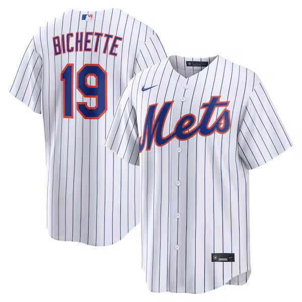 Men’s Bo Bichette White Pinstripes Stitched Jersey - Small up to 6XL