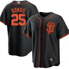 Men’s Barry Bonds Black Stitched Jersey - Small up to 6XL
