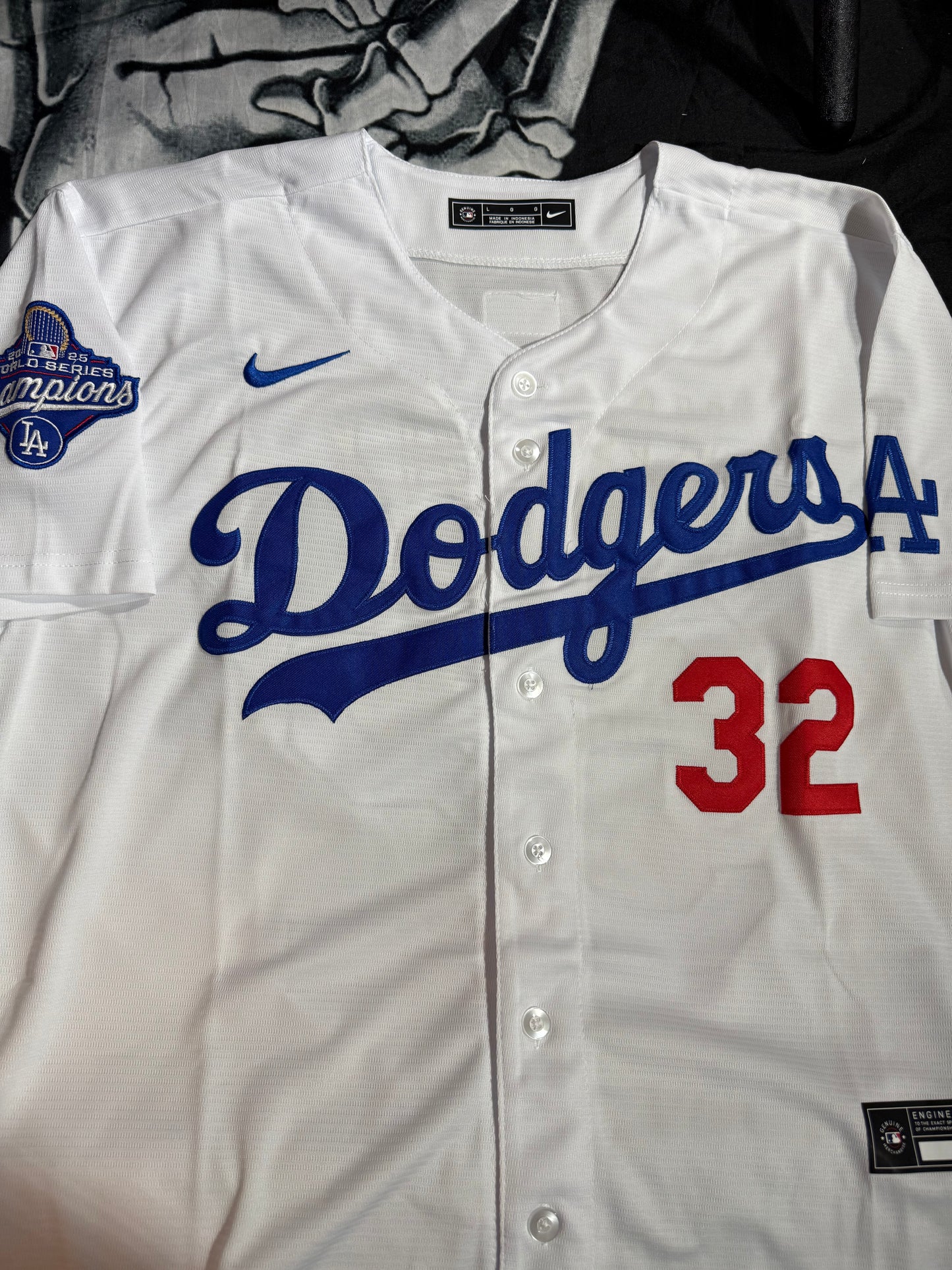 Men’s Sandy Koufax White Stitched Jersey - Small up to 6XL