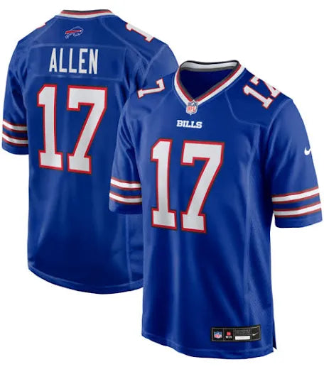 Josh Allen Bills Classic Blue Stitched Jersey - Small up to 6XL