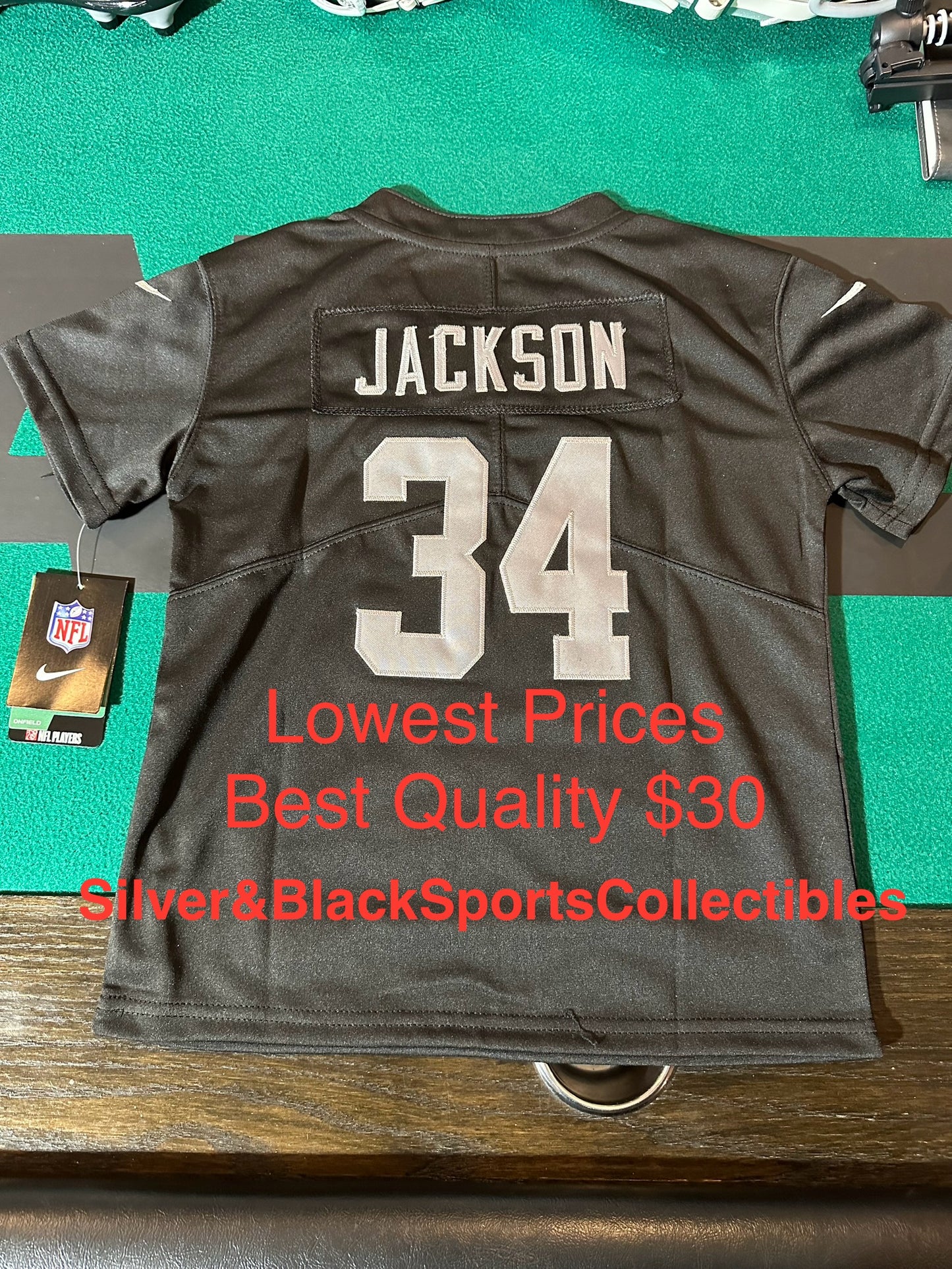 Toddler Bo Jackson Stitched Jersey White - 2T3T / 4T5T / 6T7T