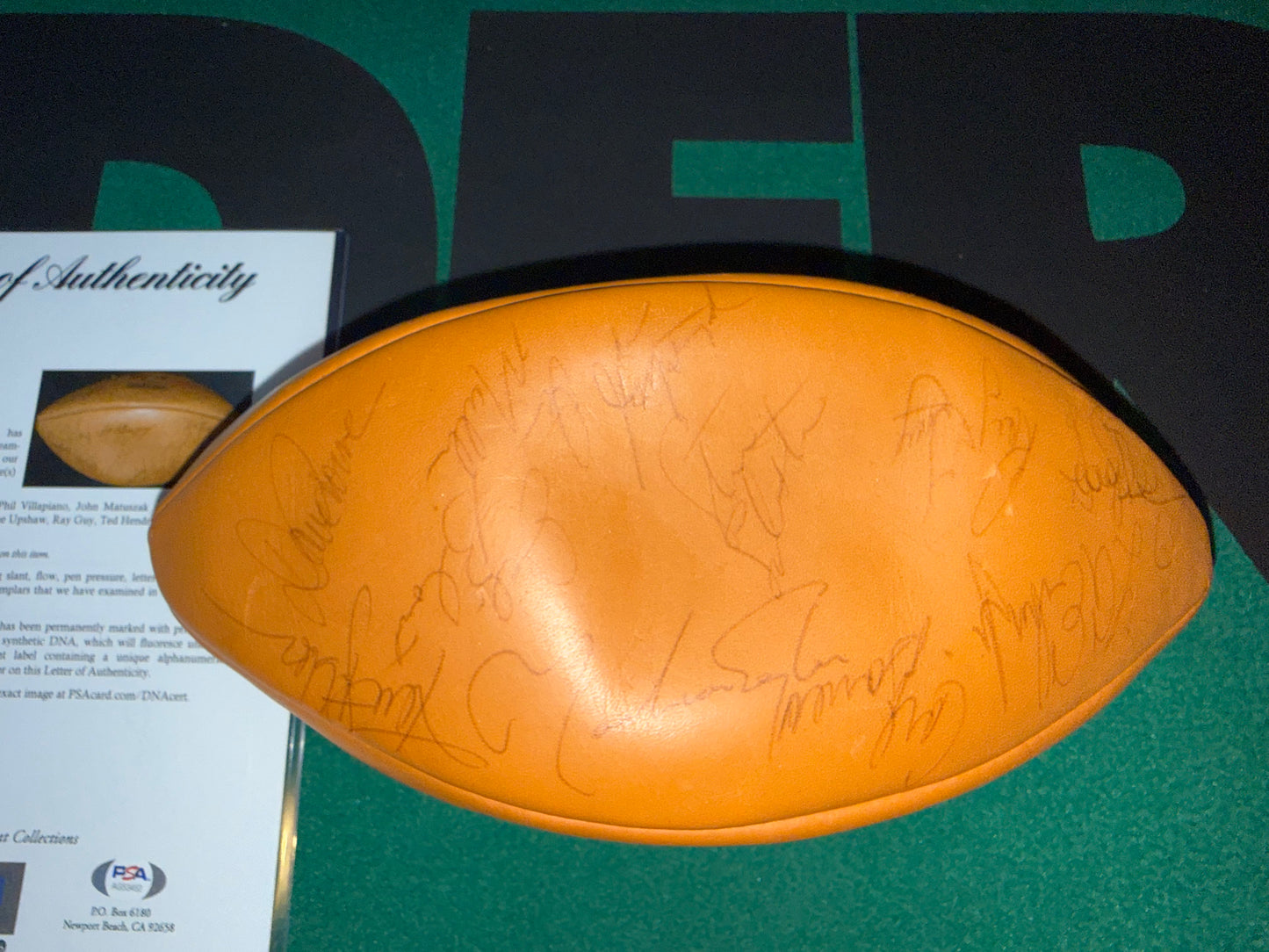 1976 Oakland Raiders Team Signed Football By 45 Players Autographed & Authenticated PSA DNA COA