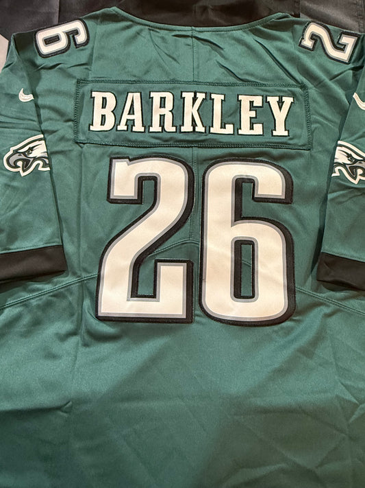 Men’s Saquon Barkley Green Stitched Jersey - Small up to 6XL