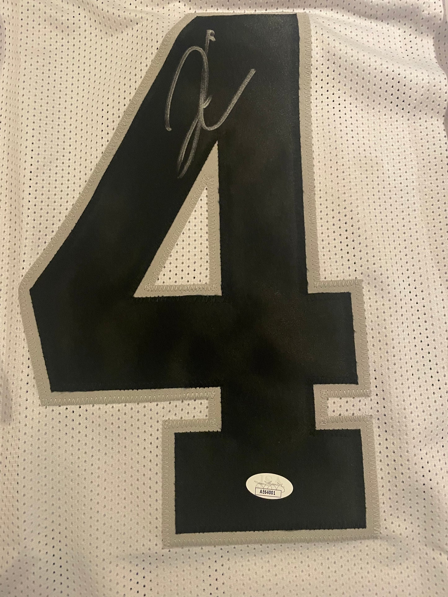 Derek Carr Autographed & Authenticated Raiders Jersey w/COA