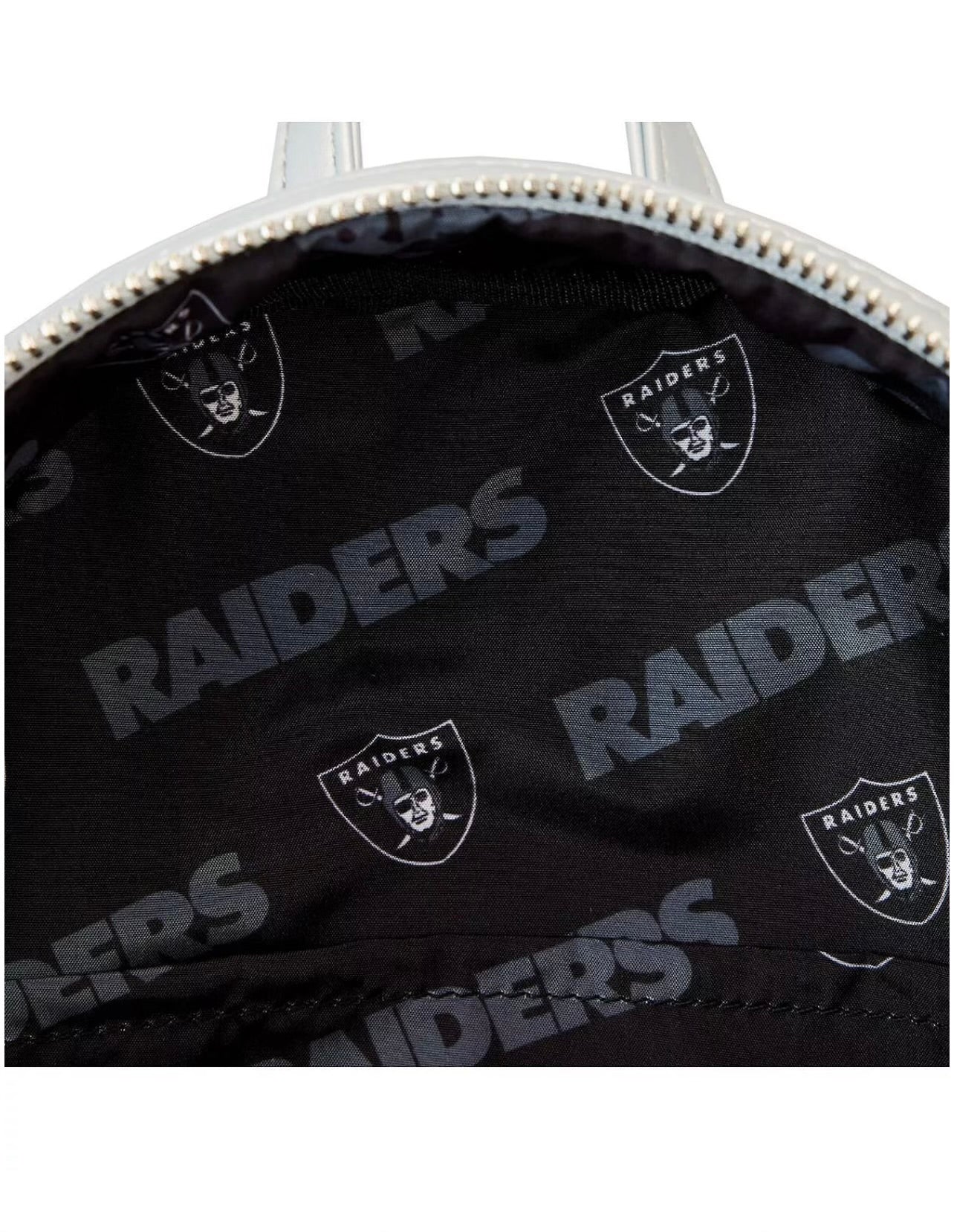 Raiders Loungefly Sequin Mini Backpack