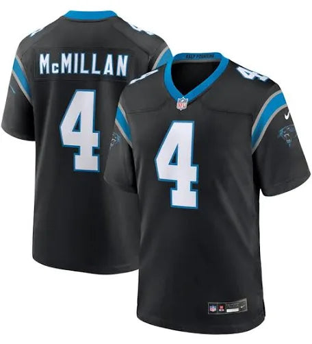 Tetairoa McMillan Black Stitched Jersey - Small up to 6XL