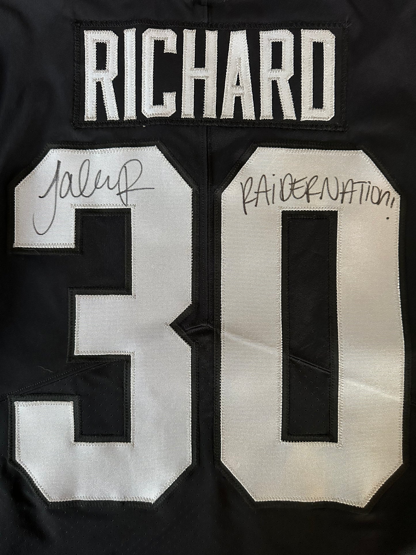 Game Issue Jalen Richard Autographed & Authenticated Jersey