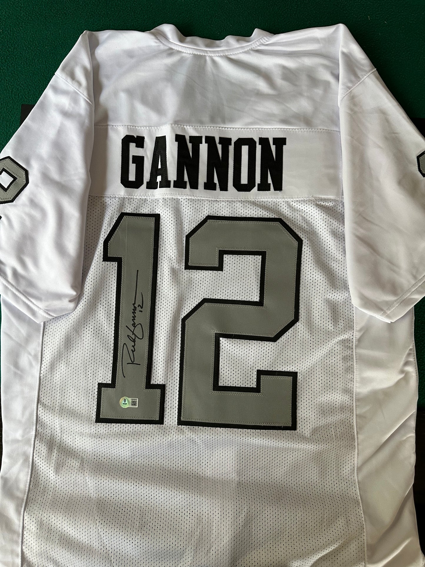 Rich Gannon Autographed & Authenticated Jersey COA By Beckett