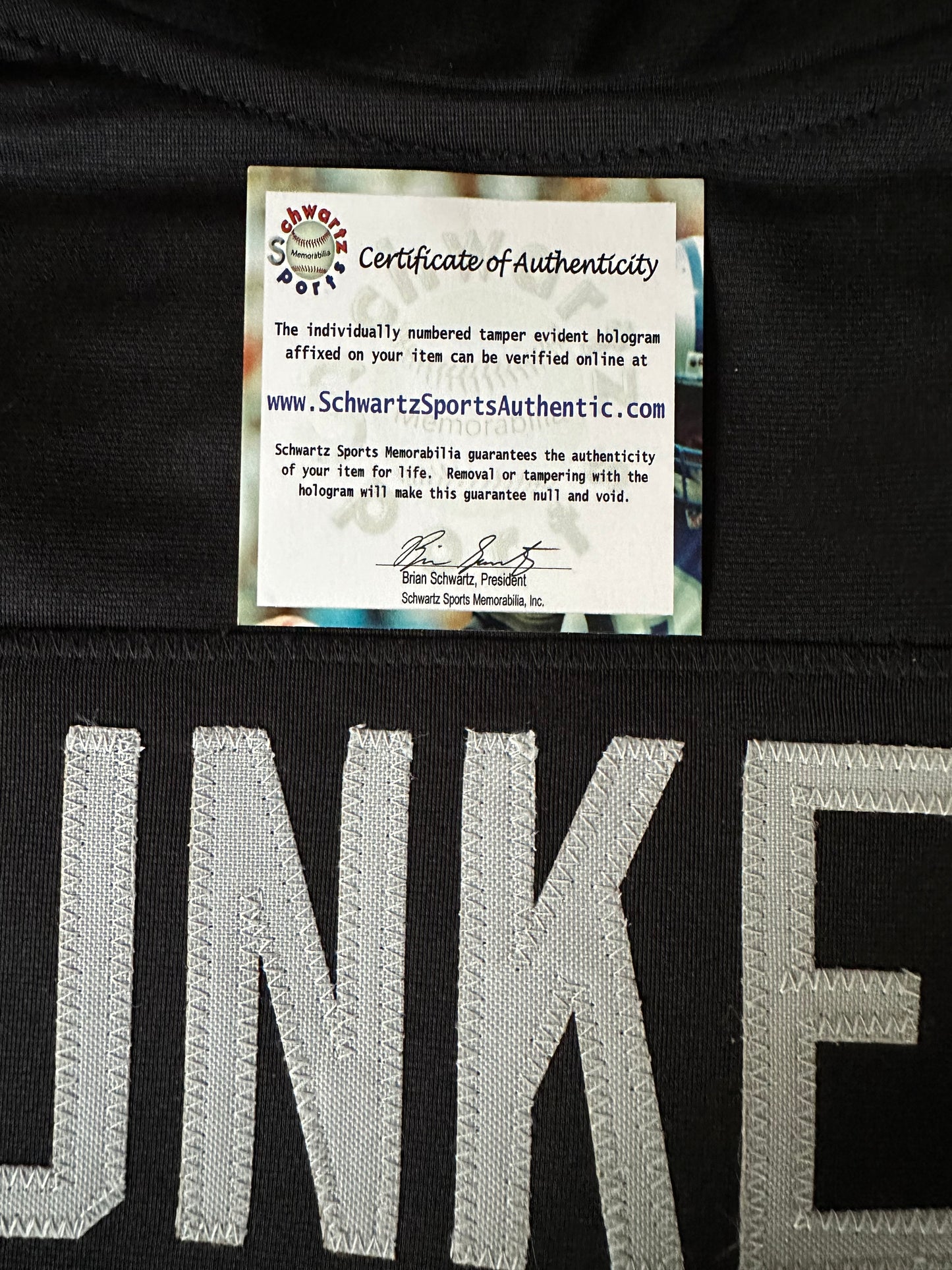 Jim Plunkett Autographed & Authenticated Jersey COA By Schwartz