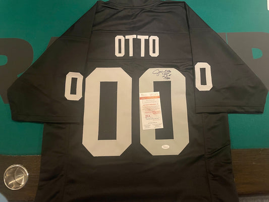 Jim Otto Autographed & Authenticated Raiders Jersey