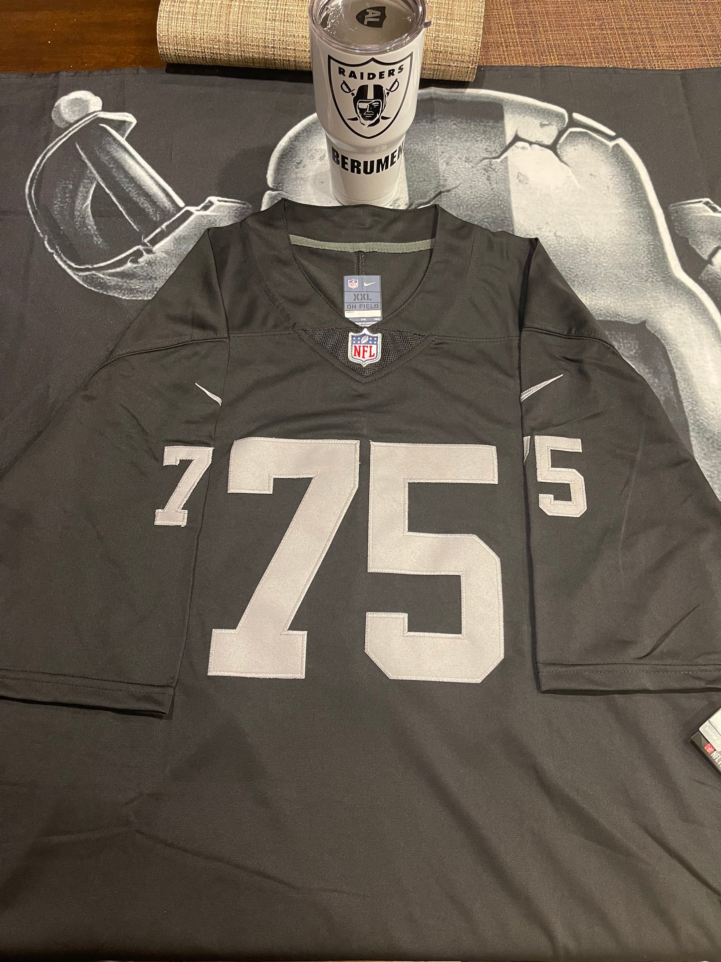 Men’s Howie Long Black Stitched Jersey - Small up to 6XL