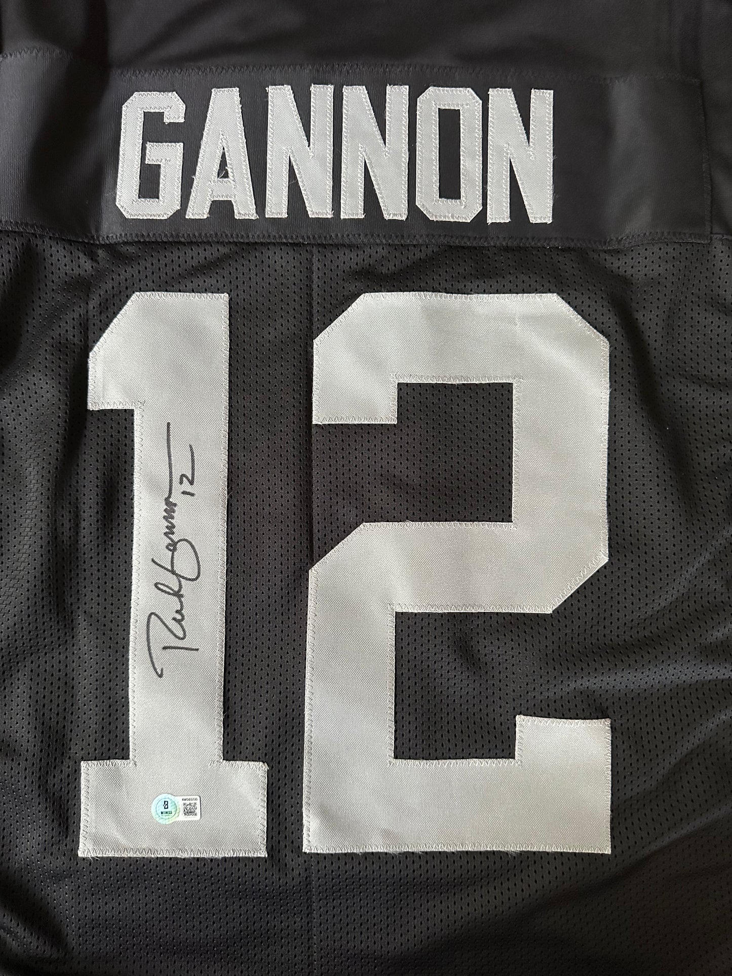 Rich Gannon Autographed & Authenticated Jersey COA By Beckett