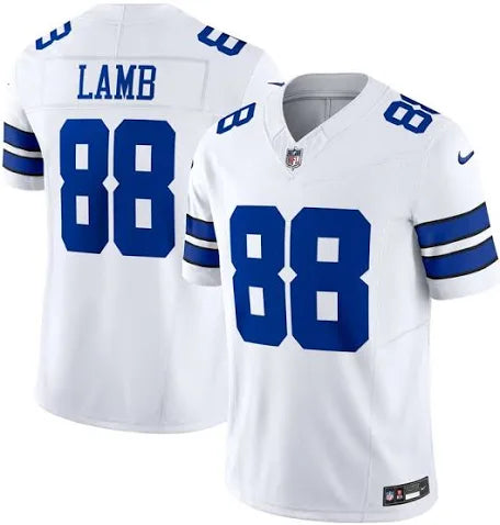 Men’s Ceedee Lamb Blue And White Stitched Jersey - Small up to 6XL