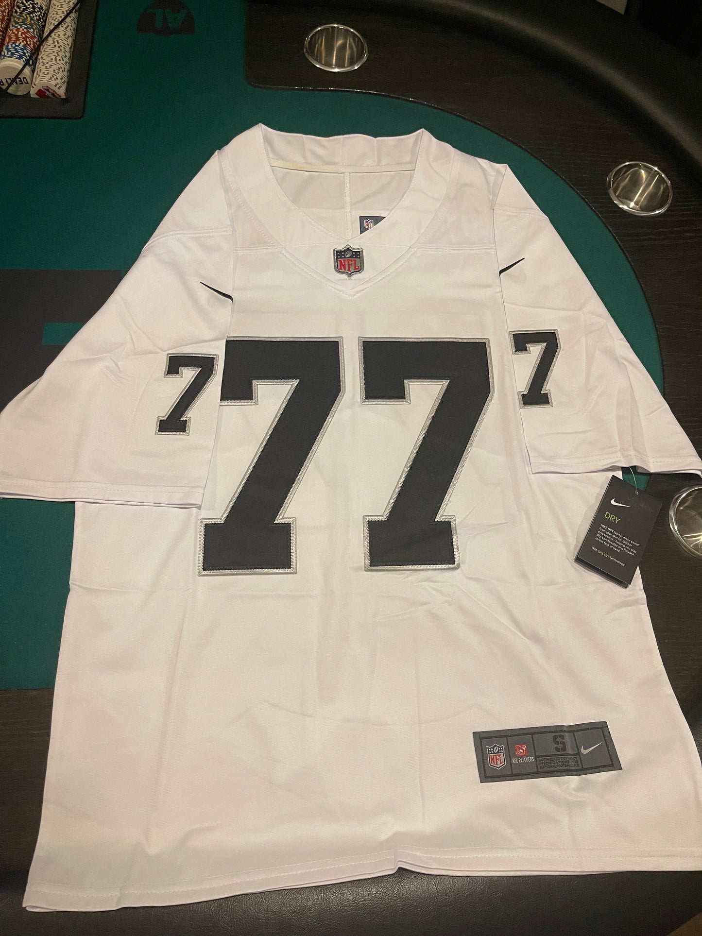 Men’s Lyle Alzado White Stitched Jersey - Small up to 6X