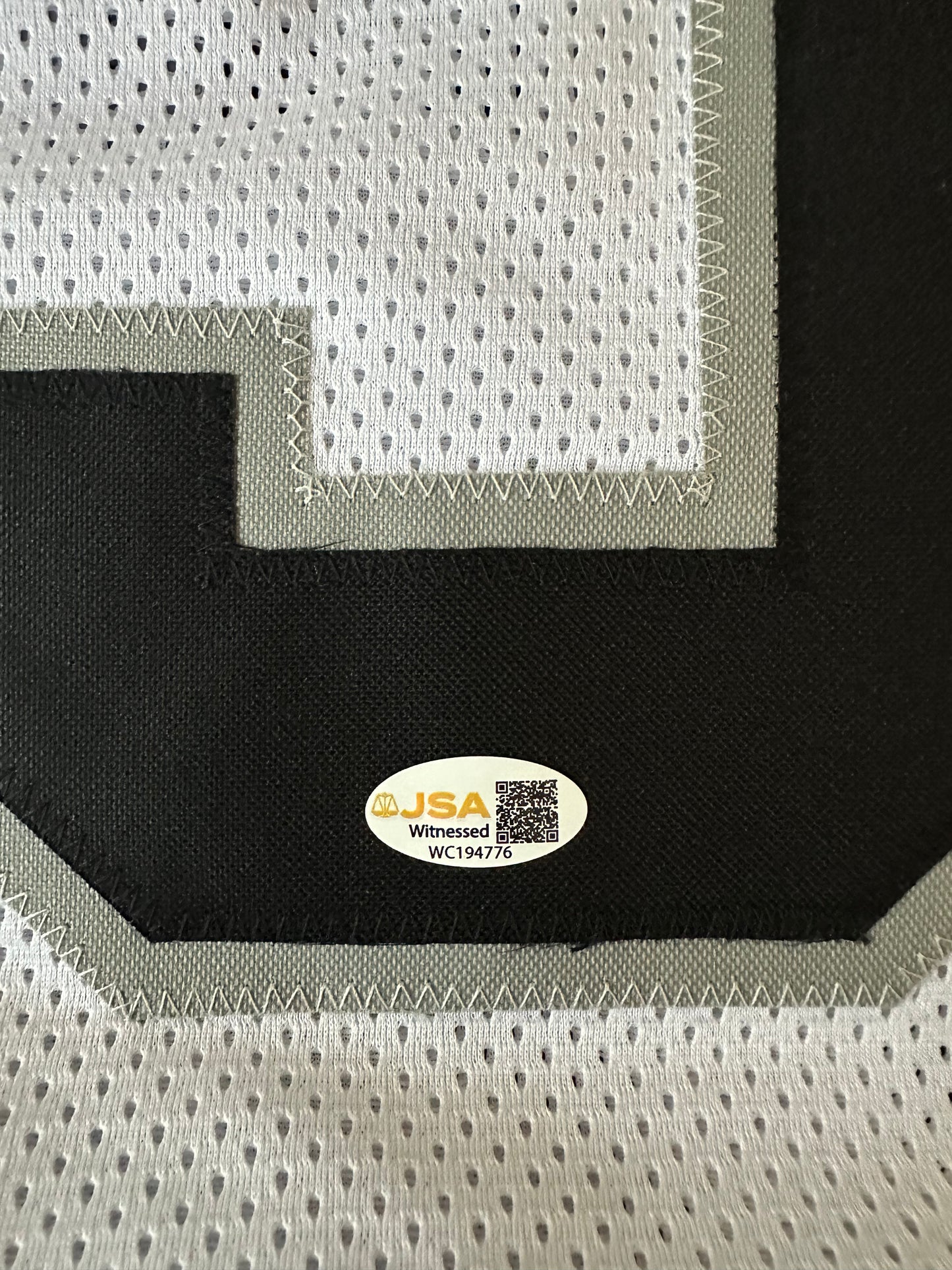 Mark Van Eeghen Autoghraphed & Authenticated Jersey COA By JSA