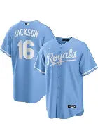 Men's Bo Jackson Royals Powder Blue Stitched Jersey - Small up to 6XL