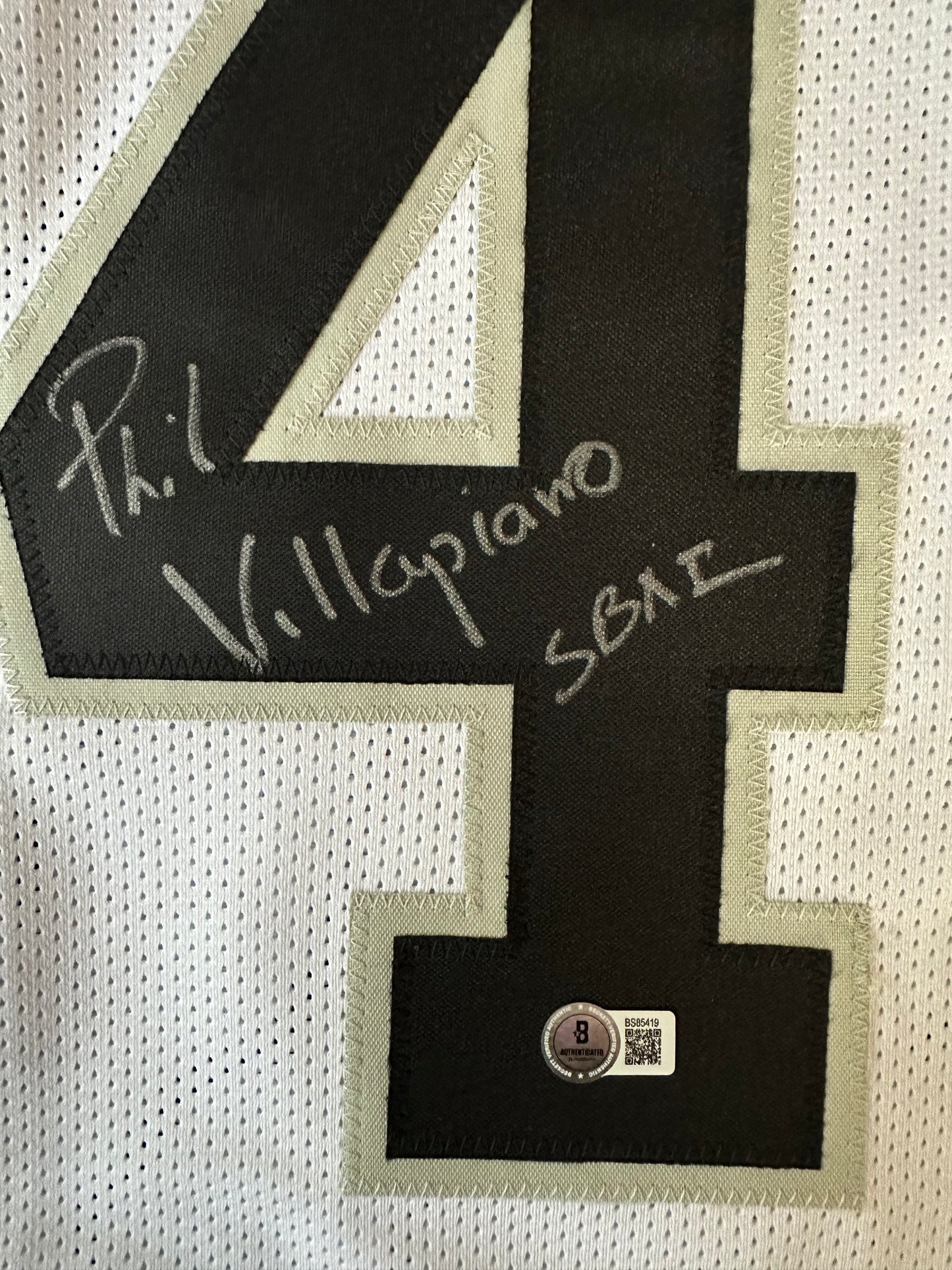 Phil Villapiano Autographed & Authenticated Jersey COA By Beckett